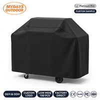 Housse de barbecue en polyester imperméable de 58 pouces, résistante aux intempéries, pour barbecue extérieur, anti-UV, anti-déchirures, housse de barbecue pour terrasse