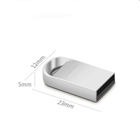 Livraison gratuite en métal super mini clé usb 32 go usb lecteur flash 16gb petit usb 2.0 bâton avec clé bague 64 go 128gb clé usb