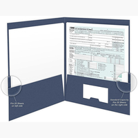 Carpeta Profesional para Declaración de Impuestos A4 de 2 Bolsillos, Personalizada con Impresión, para Clientes de CPA, para Entrega de Documentos de Oficina Contable