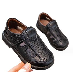 รองเท้าเด็กผู้ชาย แฟชั่นเด็ก รองเท้ากีฬา รองเท้าลำลองกลางแจ้ง รองเท้าหนังสำหรับเด็ก - Product Image 1