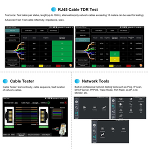 กล้องวงจรปิด 7 นิ้ว 4K AHD TVI CVI CVBS <span class=keywords><strong>IP</strong></span> รองรับ PoE TDR RJ45 พร้อมจอภาพแสดงผลวิดีโอสำหรับระบบรักษาความปลอดภัยเครือข่าย  พร้อมสายทดสอบกล้อง <span class=keywords><strong>IP</strong></span> สำหรับ CCTV - Product Image 6