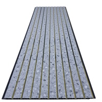 Panel Dinding PVC Tekstur Beton Abu-abu, Panel Cladding Dekoratif Interior Modern, Bahan Dekorasi Dinding Tahan Air