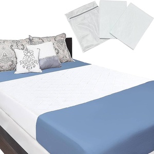 Fabrication de coussinets de <span class=keywords><strong>lit</strong></span> entièrement lavables OEM sous-matelas de protection pour incontinence coussinets d'urine imperméables et réutilisables - Product Image 1