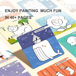 Livre de <span class=keywords><strong>coloriage</strong></span> pour enfants Mideer, lavable, pour enfants, dessin, couleur spéciale, bébé de 2 ans, graffiti, ensemble de <span class=keywords><strong>coloriage</strong></span> artistique - Product Image 6