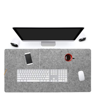 Tapis de bureau multifonctionnel imperméable en feutre, taille personnalisée, tapis d'ordinateur, tapis de bureau