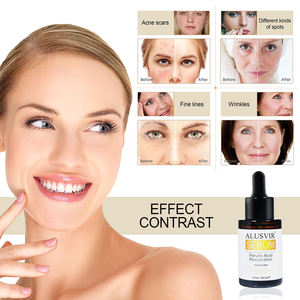 Suero facial de ácido ferúlico de etiqueta privada Blanqueamiento Iluminador Desvanece Manchas oscuras Suero antiarrugas para el cuidado de la piel (nuevo) Productos - Product Image 5