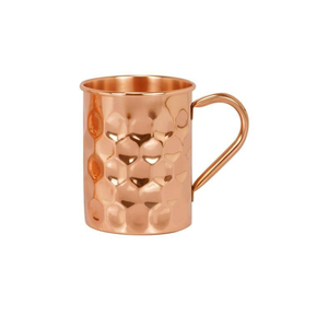 Mug à mule en cuivre pur de qualité authentique avec un design élégant et luxueux en relief. - Product Image 3