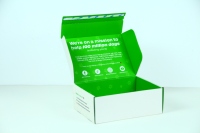 Boîtes d'expédition pliables en papier kraft ondulé recyclé, personnalisées avec logo, pour petites entreprises