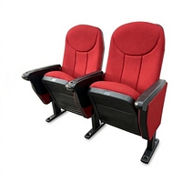Chaises d'audience modernes LEADCOM LS-10604 avec dossier en polypropylène et revêtement en tissu pour les salles de conférence, les collèges, les écoles et les auditoriums