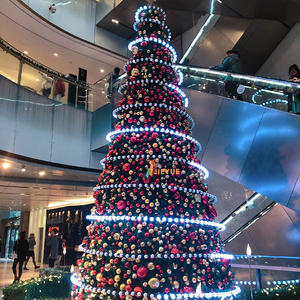 Farola comercial <span class=keywords><strong>de</strong></span> lujo, luces <span class=keywords><strong>de</strong></span> <span class=keywords><strong>poste</strong></span>, árbol <span class=keywords><strong>de</strong></span> Navidad creativo <span class=keywords><strong>de</strong></span> alta calidad con adornos, Base <span class=keywords><strong>de</strong></span> pie - Product Image 3