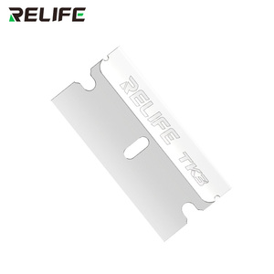 RELIFE <span class=keywords><strong>TK3</strong></span> 100 piezas/caja Cuchillas para Reparación de Teléfonos Móviles, Eliminación de Pegamento OCA, Cuchillas de Limpieza de LCD, Separación/Eliminación de Pegamento/Herramienta de Corte - Product Image 1