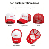 Gorra Trucker Deportiva Wins Flying Personalizada de 5 Paneles, Sin Estructura, con Camuflaje Woodland, Malla de Espuma y Detalle de Puntos