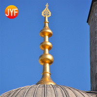 H6022 Minaret décoratif en métal personnalisé de flèche d'acier inoxydable pour des projets de mosquée et de dôme