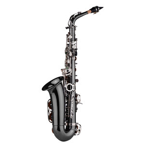 Saxophone alto mi bémol en laiton professionnel <span class=keywords><strong>Sax</strong></span> nickelé <span class=keywords><strong>noir</strong></span> - Product Image 2