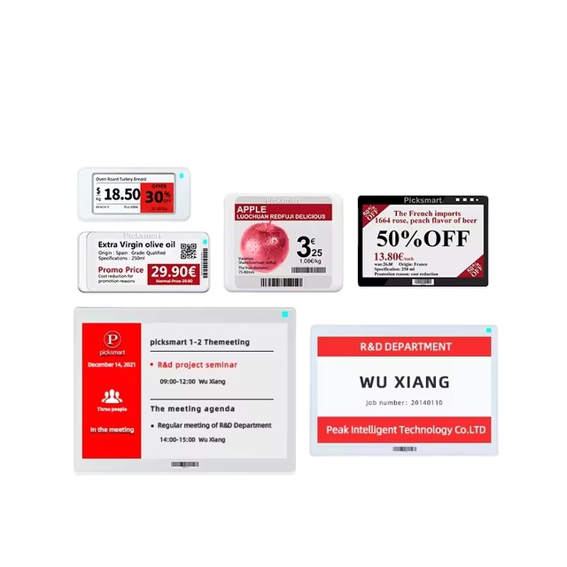 Manufacturer New Arrival E Ink Digital E-Paper Display System Supearmarket Electronic Shelf Label Price Tag