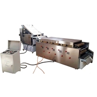 Máquina para hornear pan eléctrica tipo transportador Flatbread Chapati Naan Roti Tunnel Horno que hace la máquina