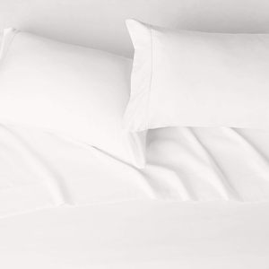 Set Copriletto Tinta Unita per Casa e Hotel, 4 Pezzi, Proteggi Materasso Antibatterico, Lenzuolo in Fibra Superfine, Federe, Set Biancheria da Letto - Product Image 4