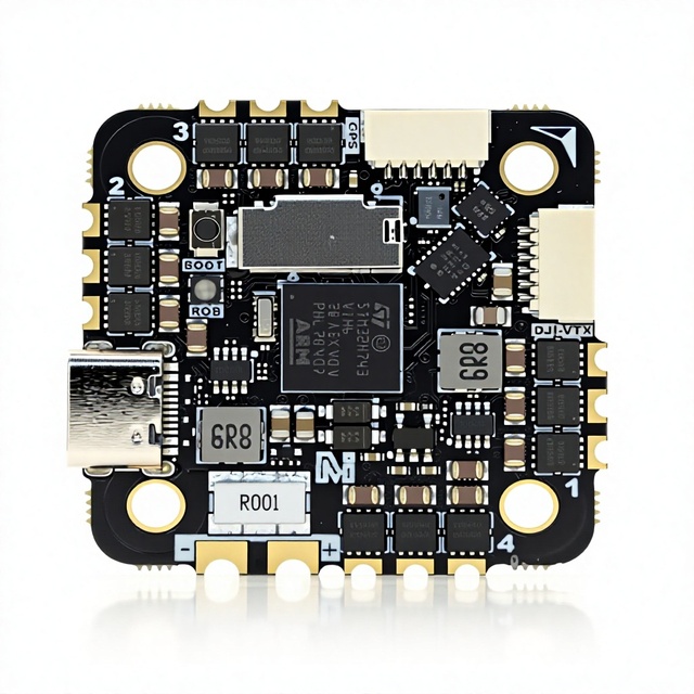 MicoAir H743 AIO Flight Controller 35A 4IN1 AM32 ESC 2-6S STM32H743 Dual IMU Support PX4 ArduPilot for FPV Drone