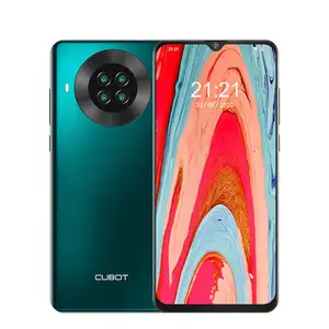 Cubot Ponsel Pintar Kamera Belakang Quad NFC Play Android 10 6.5 Inci 4200MAh Telepon Kartu SIM Ganda 4G LTE 3GB + 64GB Cubot Note 20