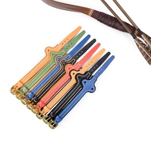 Elong Ming Guang Dragonne réglable en cuir de vachette avec anneau de pouce et <span class=keywords><strong>corde</strong></span> d'arc pour le <span class=keywords><strong>tir</strong></span> - Product Image 1
