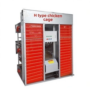 Automatischer <span class=keywords><strong>H</strong></span>-Typ-Leiterkäfig für <span class=keywords><strong>H</strong></span>ühner mit Stufenaufgang und 3-Monats-Garantie, kundenspezifisches Gewicht - Product Image 2