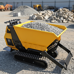Mini-dumper sur chenilles 280 kg avec fonction d'auto-déchargement pour la construction et l'exploitation minière, moteur puissant - Product Image 5