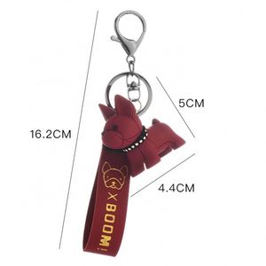 Fashion Bulldog Keychain PU Leather Animal Dog <b>Key</b> Chain Holder Keyring Bag Accessories Cute Dog <b>Key</b> Chains <b>Rings</b> Gifts for Kids - Product Image 6