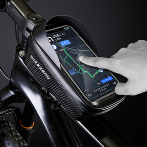 TAKEZERO A2X Sacoche de vélo étanche à coque rigide <span class=keywords><strong>pour</strong></span> cyclisme en extérieur, à dégagement rapide, capacité 1L, écran tactile <span class=keywords><strong>pour</strong></span> téléphone portable, <span class=keywords><strong>pour</strong></span> VTT - Product Image 4