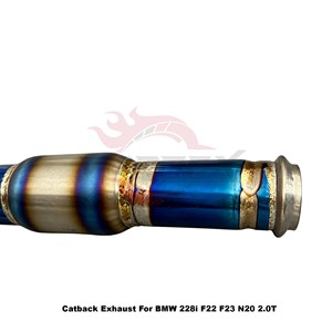 ท่อไอเสีย Vortex Titanium Valvetronic Catback สำหรับ BMW 228i F22 F23 N20 2.0T ระบบเก็บเสียงสำหรับรถแข่งสมรรถนะสูง ชุดน้ำหนักเบา - Product Image 2