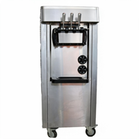 Nouvelle Machine Commerciale Automatique à Crème Glacée Italienne 3 Parfums pour Professionnels