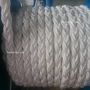 High Strength Mooring Rope Price Flexible Soft 40mm 50mm 65mm 8strands Marine Ropes Nylon Ropes For Marines Cruise Ship