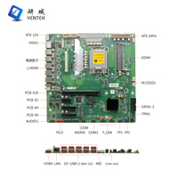 New Intel LGA1700 Motherboard I3/I5/I7 12-13th Gen 2 DDR4 Channels PCIe3.0 X16/X4/X1 SATA LAN VGA Industrial ATX