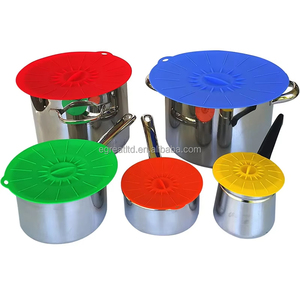 BPA Free Reusable Silicone Food Suction Lids <b>Microwave</b> Splatter Bowl Cover for Pots Pans Bowls-Cooking Tools - Product Image 6