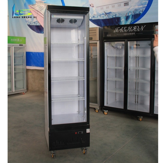 Supermarket Hot Sale Beverage Display Showcase Used Refrigerator Refrigerators/Vertical Transparent Tempered Glass Door