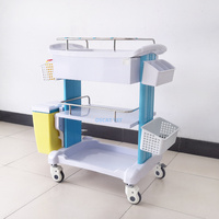 Chariot d'urgence vétérinaire OSCAT ABS, série multi-tiroirs, chariot d'anesthésie vétérinaire, équipement vétérinaire, cliniques vétérinaires