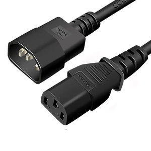 Câble d'alimentation séparateur en Y 1FT IEC <span class=keywords><strong>320</strong></span> C14 mâle vers 3XC13 femelle, adaptateur d'alimentation C14 vers 2 X C13, 250V/10A - Product Image 6