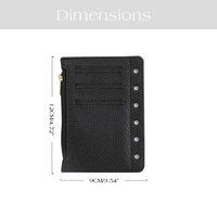 Hongbo Best Selling A7 Soft Litchi Leather Loose Fly Leaf with Pouch and Card Slots for Budget Binder