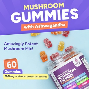 เยลลี่เห็ดขายดีข้ามพรมแดน 60 ชิ้น 100% วีแกนและปราศจากกลูเตน ผลิตจากโรงงานที่ได้รับการรับรองมาตรฐาน GMP รองรับ OEM - Product Image 3