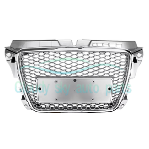 Parrilla Delantera de Malla de Panal Estilo RS3 para Coche, Negro Brillante, para <span class=keywords><strong>A3</strong></span> S3 2008 2009 2010 2011 2012 - Product Image 3