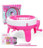 Nouvelle Conception Métier à Tisser Cylindrique pour Interaction Parent-Enfant, Grande Machine à Tricoter Manuelle à 48 Aiguilles pour Enfants, Pratique à Domicile, Fil en Plastique