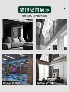 لوحة مرآة ثلاثية الأبعاد من كلوريد البولي فينيل ألواح مرآة مرنة مزخرفة-تصميم حديث مقاوم للماء مقاوم للحريق سهل التركيب - Product Image 4