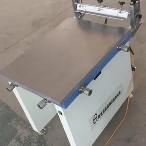 Manual flat bed one color printing screen printing machine with vacuum table