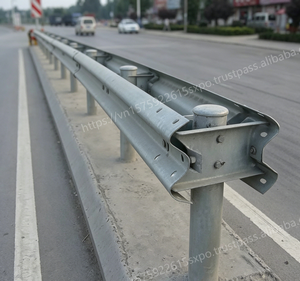 Barrière anti-collision routière en acier galvanisé PiPe, type poutre carrée, avec extrémité en queue de poisson EN 1317 N2, prix usine Chine, testée TL4 - Product Image 5
