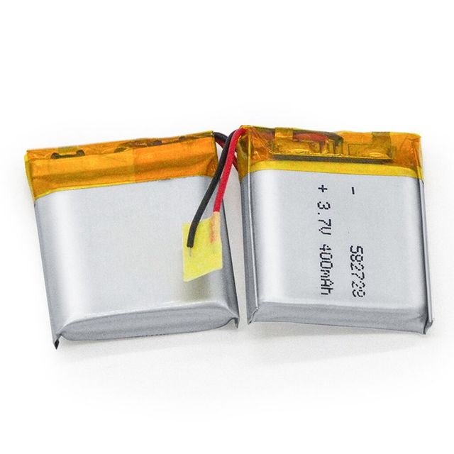 3.7 V 582728 400mAh Rechargeable Lithium Ion Polymer Battery with UN38.3 for Smart Bracelet, Smart Watch