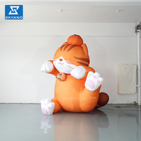 Mascotte de chat gonflable géante de 3 m, jouet publicitaire, modèle d'animal gonflable pour la décoration d'événements