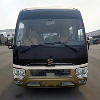 Nouveau minibus de luxe Tenglong Coaster 16-35 places Euro 3 Diesel Manuel Conduite à gauche Moteur Cummins 4-6L pour le transport urbain, scolaire et touristique