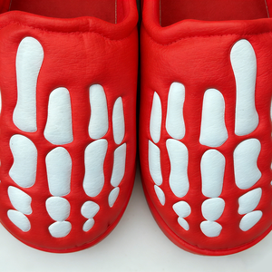 Sandalias Personalizadas con Logotipo que Brillan en la Oscuridad, Diseño de Esqueleto, para Hombre, Suela Gruesa, Calzado de Cuero a la Moda - Product Image 6