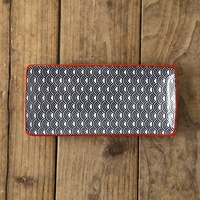Plat de service rectangulaire en céramique sous-glaçurée de 10 pouces, style Japandi, pour sushis, snacks ou fruits, idéal pour la maison ou les restaurants