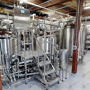 Equipamentos para artesanato de fábrica, equipamento de processamento de máscara de grão, 10bbl, sistema de misturação, aquecimento a vapor