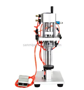 Máquina de prensado semiautomática para botellas de perfume, máquina de sellado de alta calidad